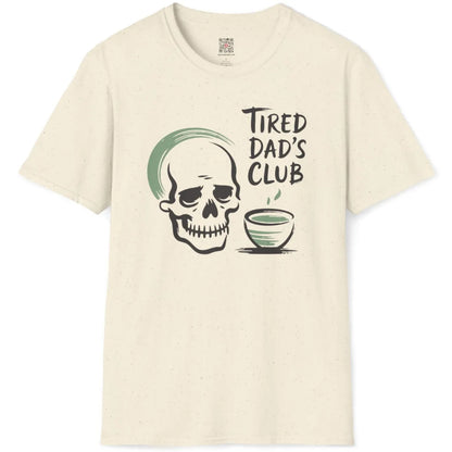 Natural fabric flatlay with minimalist skull and matcha bowl, hand-drawn lettering and soothing palette.